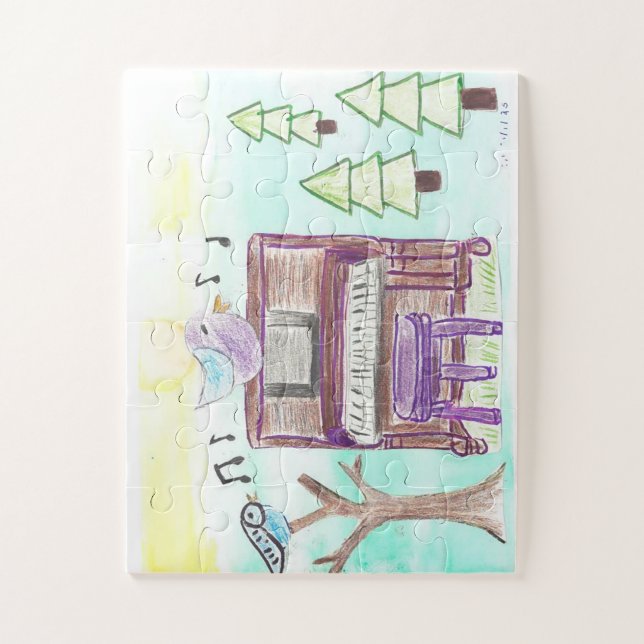 Puzzle musique en foret (Vertical)