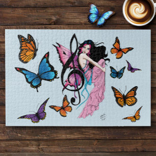 Puzzle Musique Note Papillons Fairy