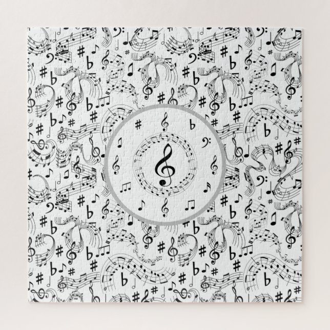 Puzzle Musique, notes musicales (Vertical)