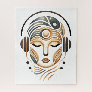 Puzzle Musique zen minimaliste Déesse géométrique abstrai