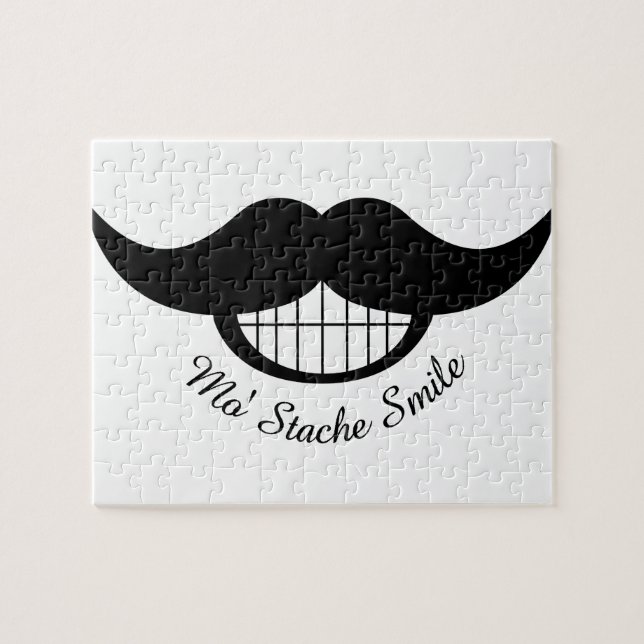 Puzzle Mustache Smile (Horizontal)
