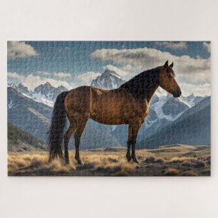 Puzzle Mustang et Montagnes