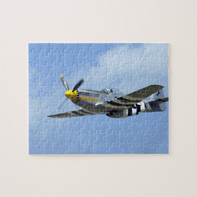 Puzzle Mustang nord-américain de P-51D, petit cheval (Horizontal)