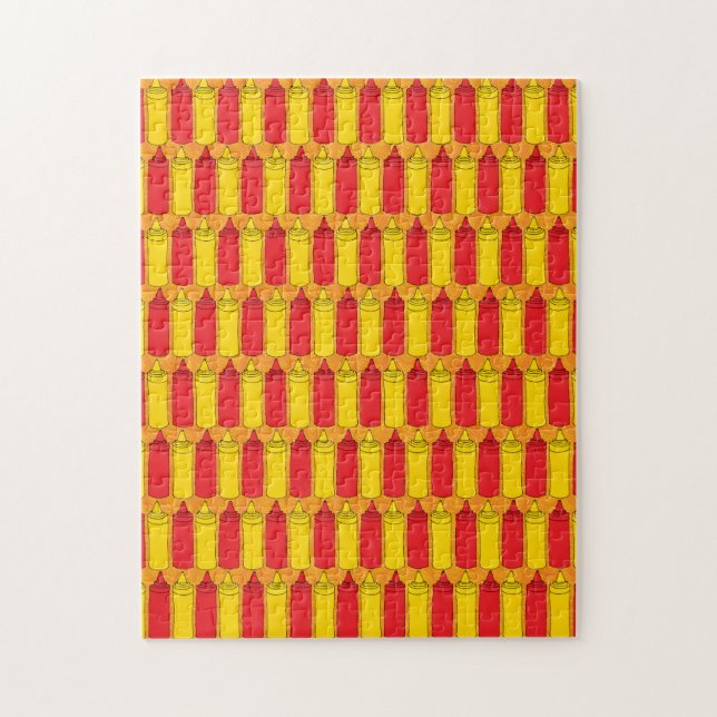 Puzzle Mustard et Ketchup Jaune et Rouge (Vertical)