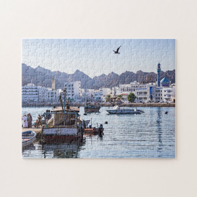 Puzzle Muttrah Fish docks - Muscat, Oman (Horizontal)