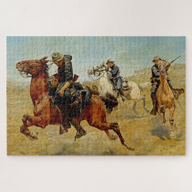 Puzzle "My Bunkie" Western Art de Charles Schreyvogel (Horizontal)