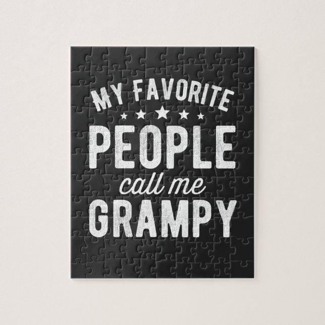 Puzzle my favorite people call me grampy (Vertical)