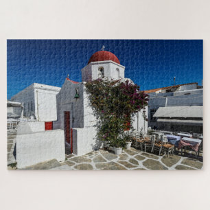Puzzle Mykonos Grèce Travel - Church Cafe Europe Tourisme
