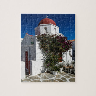 Puzzle Mykonos Grèce Travel - Church Cafe Europe Tourisme