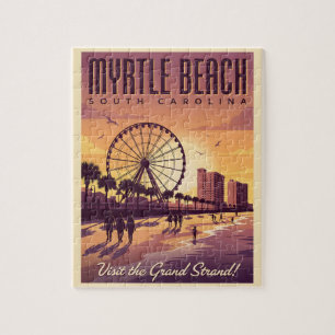 Puzzle Myrtle Beach Caroline du Sud Voyage Vintage