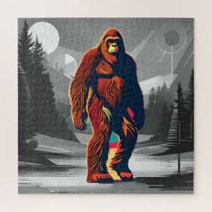 Puzzle Mystérieuse créature Bigfoot vue dans les bois