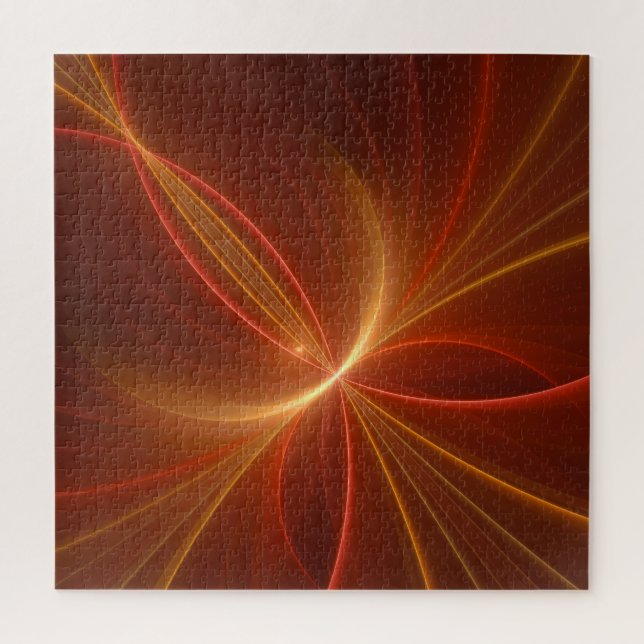 Puzzle Mystique Abstrait Fractal Art Moderne Couleurs cha (Vertical)