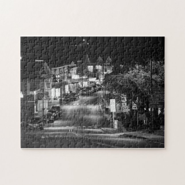 Puzzle Mystique du centre CT en noir et blanc (Horizontal)