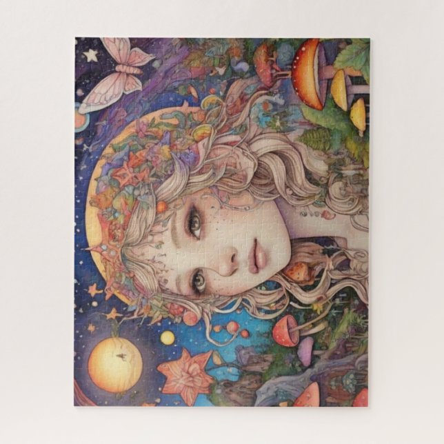 Puzzle Mystique Imaginaire magique fille (Vertical)