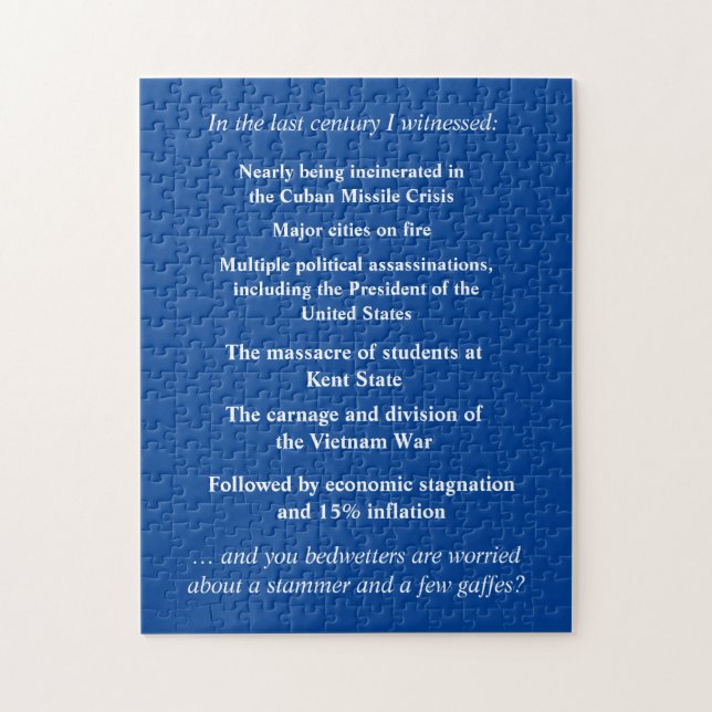 Puzzle N’ayez pas peur de soutenir Joe Biden (Vertical)