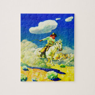 Puzzle N.C. Wyeth cowboy
