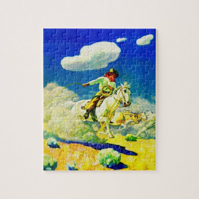 Puzzle N.C. Wyeth cowboy (Vertical)