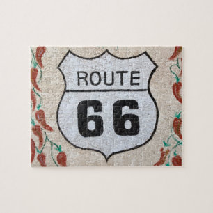 Puzzle NA, États-Unis, Arizona, Holbrook Route 66 panneau