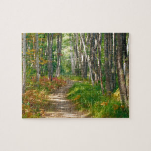 Puzzle NA, États-Unis, Maine. Sentier Jessup à Acadia Na