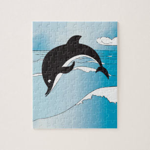 Puzzle Nager Avec Les Dauphins