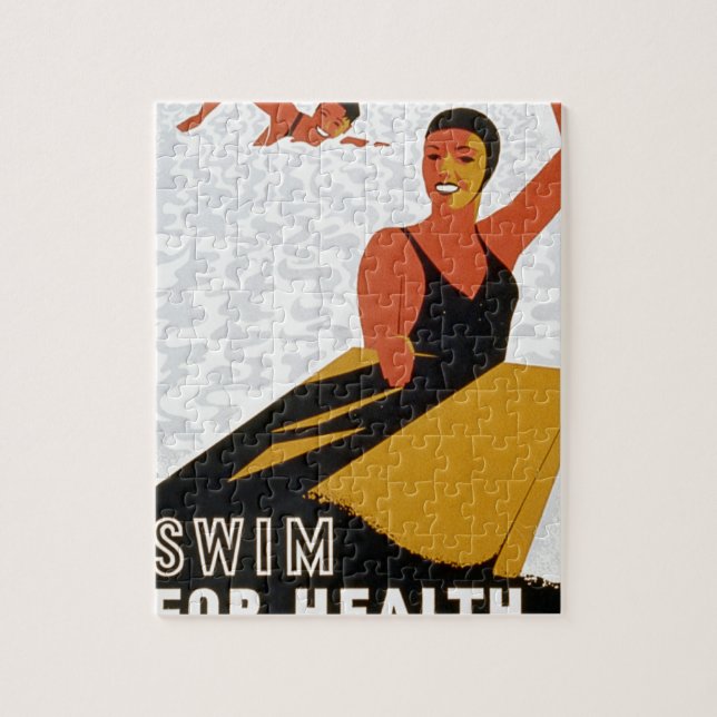 Puzzle Nager pour la santé dans des piscines sûres et pur (Vertical)