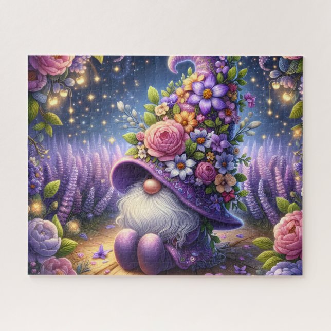 Puzzle Nain de jardin de nuit (Horizontal)