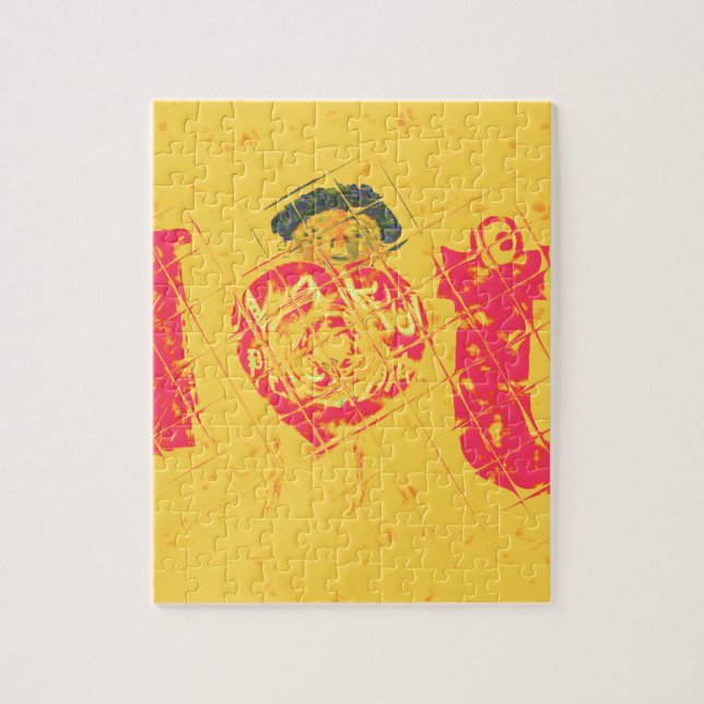 Puzzle Nakupenda - I Love U Swahili Mot Texte Signifiant  (Vertical)