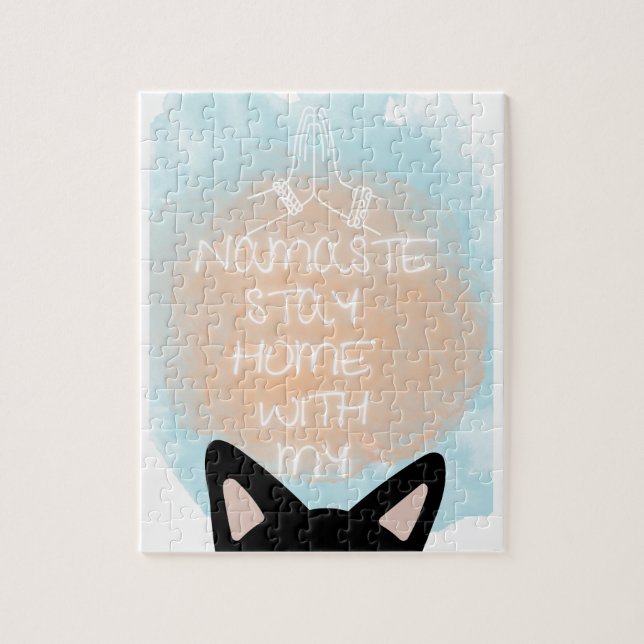 Puzzle Namaste Home avec mon casse-tête chat ou chien (Vertical)