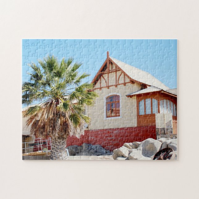 Puzzle Namibie Lüderitz Architecture Maison Palm Tree (Horizontal)