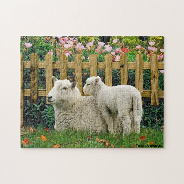 Puzzle "Nana & Her Lamb" (Horizontal)