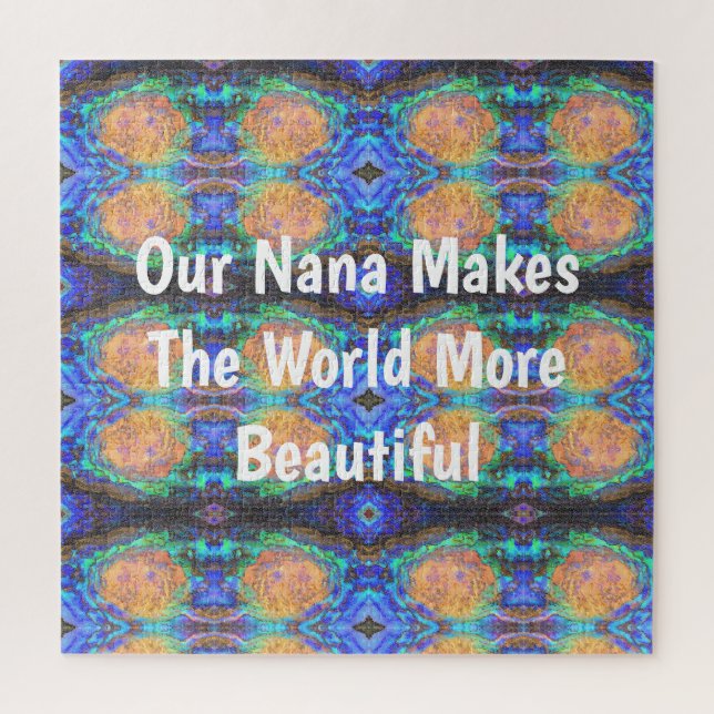 Puzzle Nana Super couleur néon Abstrait hippie (Vertical)