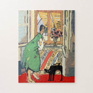 Puzzle Nancy avec chat noir