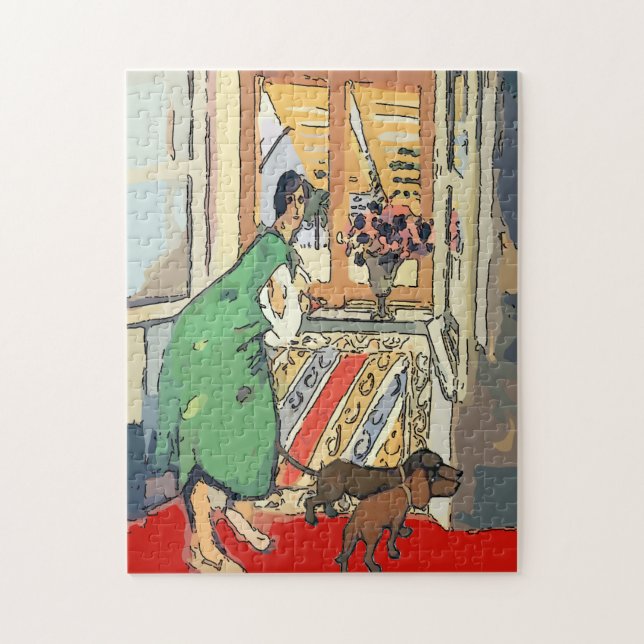 Puzzle Nancy avec Dachshunds (Vertical)