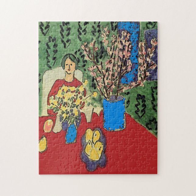 Puzzle Nancy avec fleurs (Vertical)