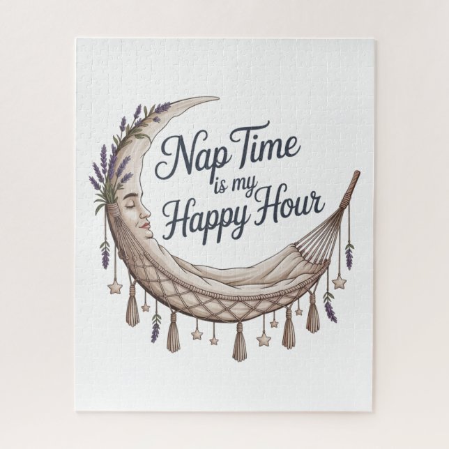 Puzzle Nap Time Is My Happy Hour (Vertical)