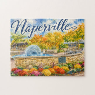 Puzzle Naperville Illinois Fontaine aux Pissenlits Riverw