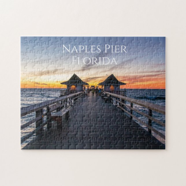 Puzzle Naples Pier Floride Ocean Sunset (Horizontal)