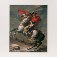 Napoléon à cheval, bataille du col Saint-Bernard