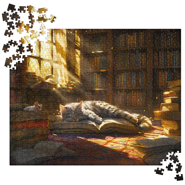 Puzzle Napping Cat Puzzles, Cute Kitten Cat Maman Cadeau (Créateur téléchargé)