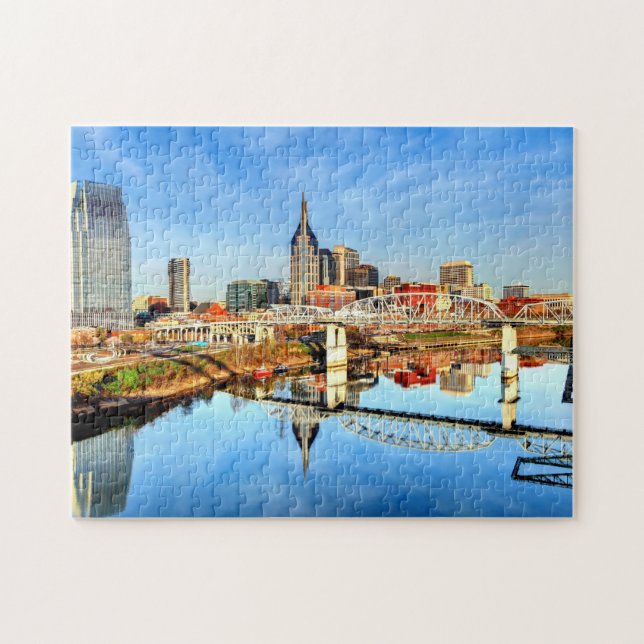 Puzzle Nashville Images Tennessee Images Skyline Cityscap (Horizontal)