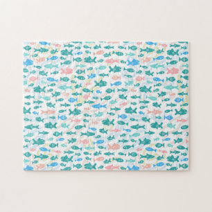 Puzzle Natation Poisson mignon Motif nautique difficile