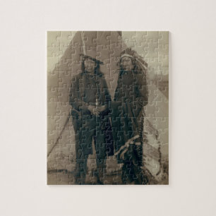 Puzzle Natifs américains américains de cru de cheval de