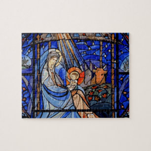 Puzzle Nativité du style Verre Trait