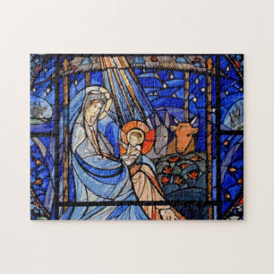 Puzzle Nativité du style Verre Trait