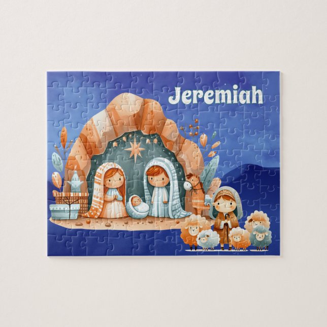 Puzzle Nativité personnalisée  (Horizontal)