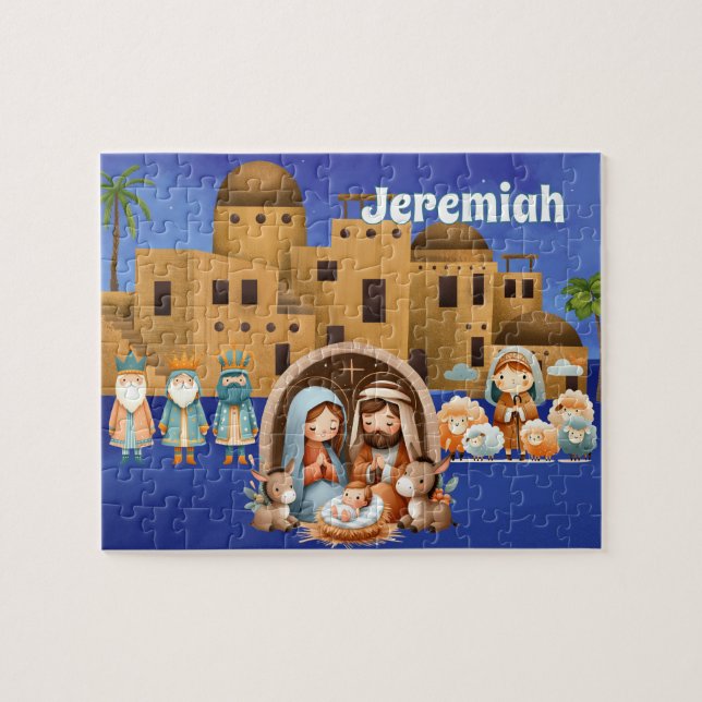 Puzzle Nativité personnalisée  (Horizontal)