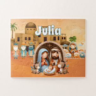Puzzle Nativité personnalisée