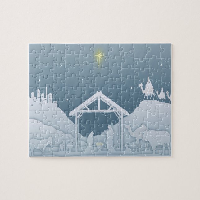 Puzzle Nativity Scene (Horizontal)