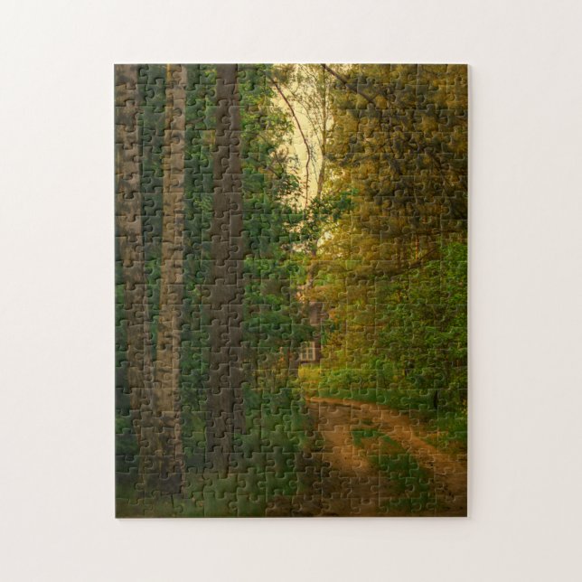 Puzzle Nature Forêt Village Rural Cabut Biélorussie (Vertical)