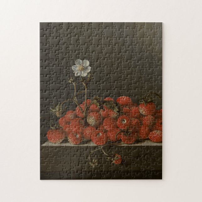 Puzzle Nature morte avec fraises sauvages - Art (Vertical)